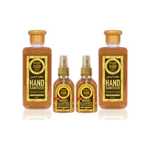 Load image into Gallery viewer, Oud Hand Sanitizers Sultani and Hareemi Combo 300ml and 2 Sultani 60ml set Oudlux
