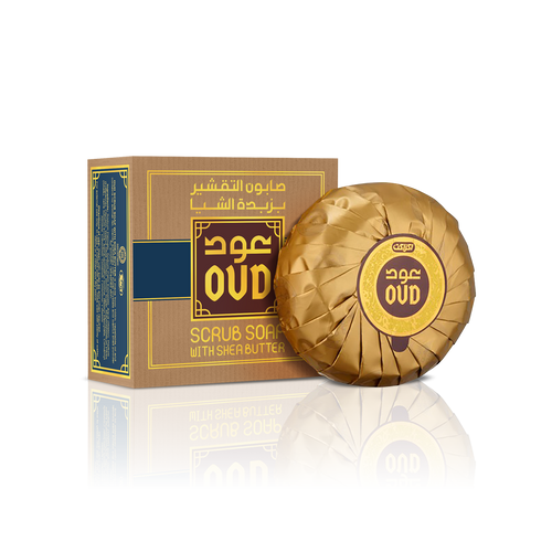 Oud Scrub Soap Bar with Shea Butter 125g by Oudlux
