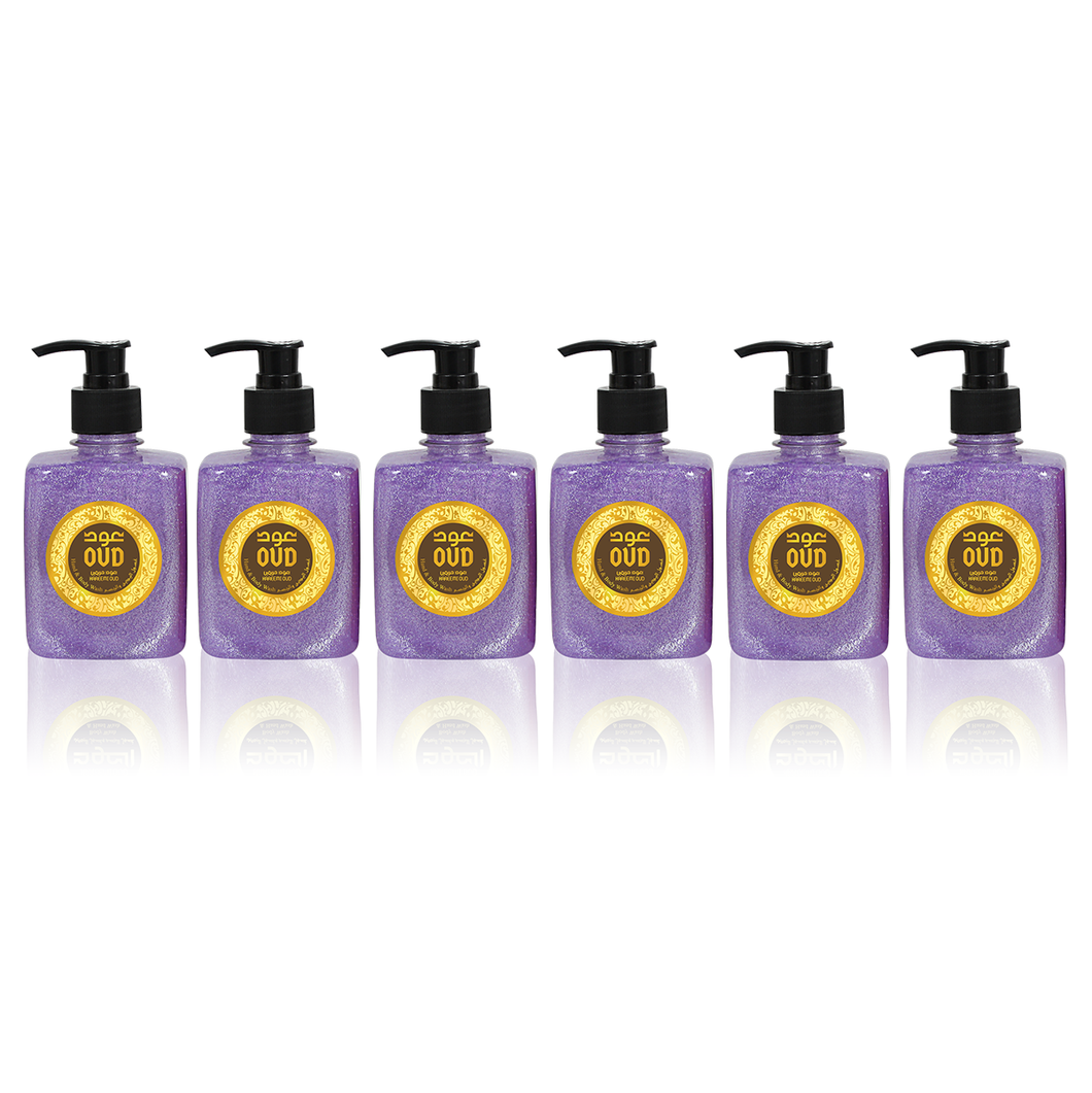 6 Pack - Oud Hand & Body Wash Hareemi 300ml by Oudlux