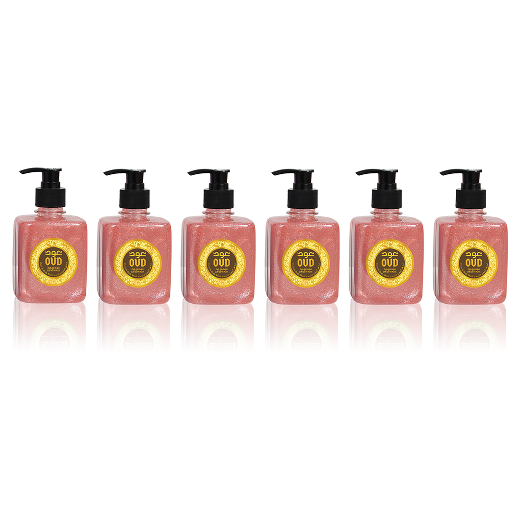 6 Pack - Oud Hand & Body Wash Rose 300ml by Oudlux