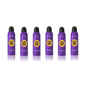 6-Pack Oud Body Spray Deodorant Hareemi 200ml by Oudlux