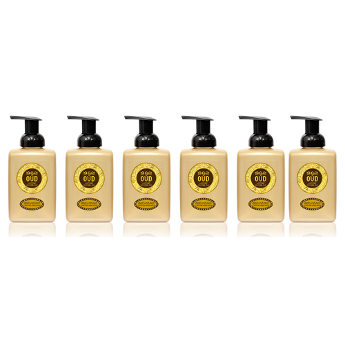 6-Pack Oud Foaming Hand Wash Soap 500ml Collection by Oudlux
