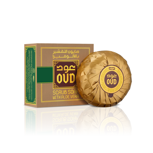 Oud Scrub Soap Bar with Aloe Vera 125g by Oudlux