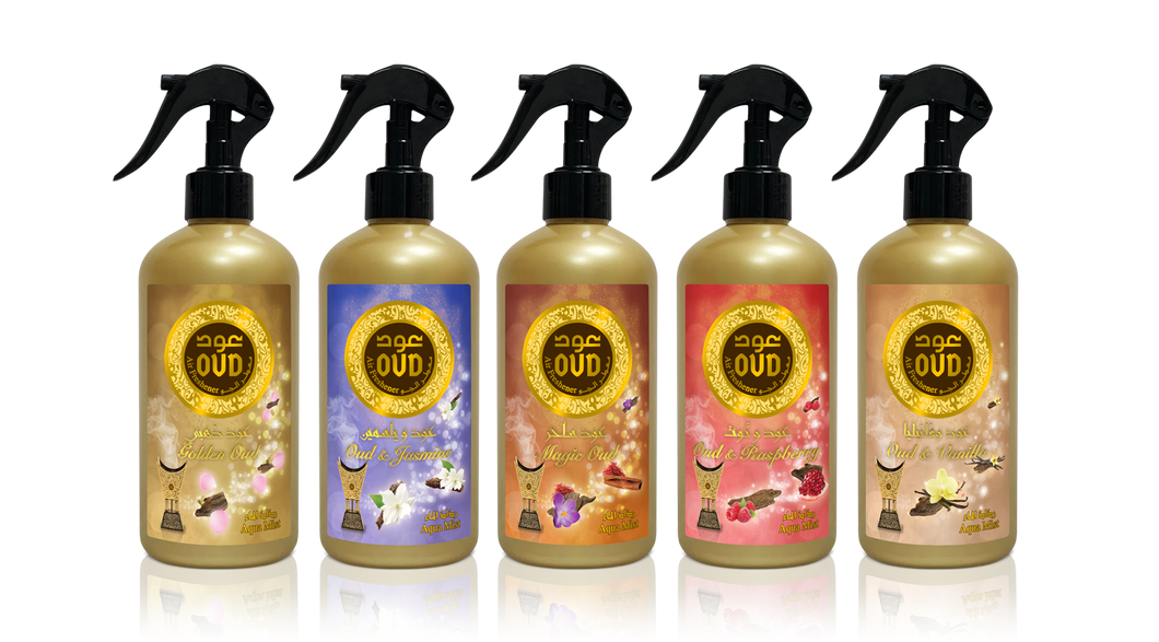 Oud Air Fresheners 455ml Collection of 5 by Oudlux