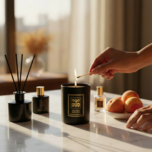 Load image into Gallery viewer, Organic Candle White Peach Oud 220ml by OUDLUX